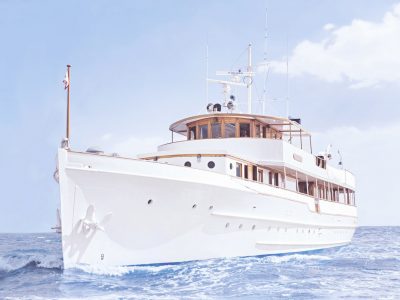 Beautiful and unique motor yacht for special events